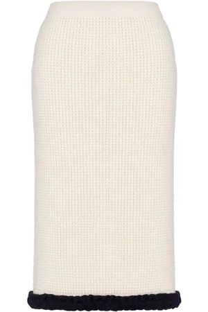 Moschino Vaffelstrikket nederdel