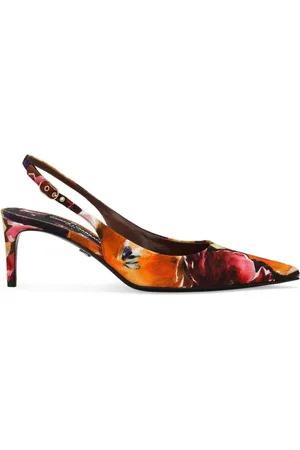 Dolce & Gabbana Slingback-pumps i brokade og læder