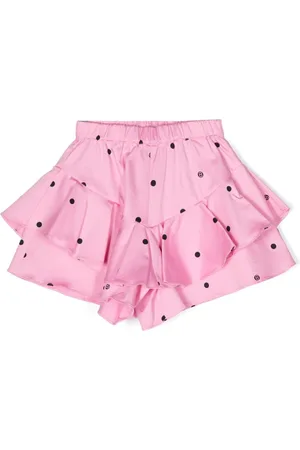 Twin-Set Polkaprikkede flæseshorts
