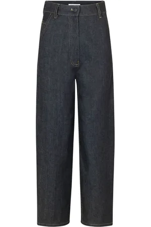 Cecilie Bahnsen Viola jeans med lige ben og slitageeffekt