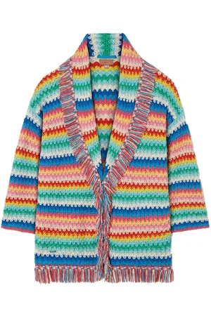 Alanui Over The Rainbow cardigan i strik