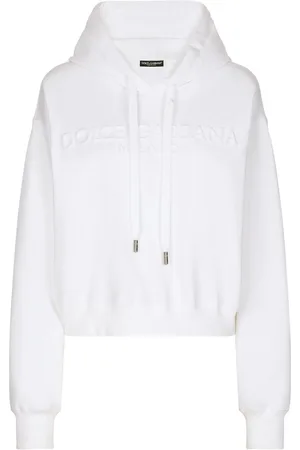 Dolce & Gabbana Hættetrøje med præget logo og løbesnor
