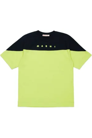 Marni Tofarvet T-shirt med logotryk