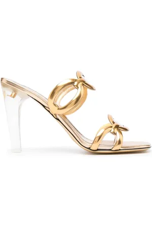 VALENTINO GARAVANI Chain 1967 110mm mules i læder