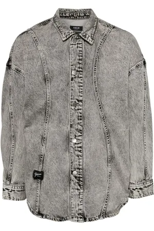 FIVE CM Forvasket denimskjorte