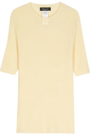 Fabiana Filippi Ribbet T-shirt med rund hals