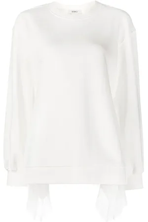 GOEN.J Sweatshirt med blonde-kant