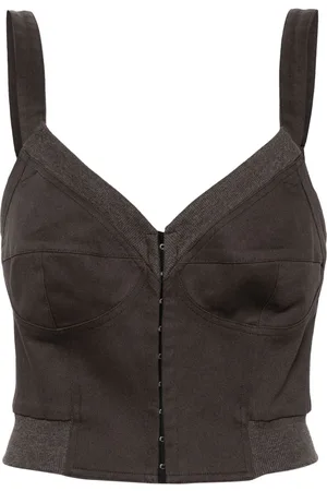 Elena Velez Cropped bustier-tanktop