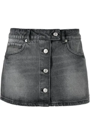 Courrèges Kort Trucker denimnederdel