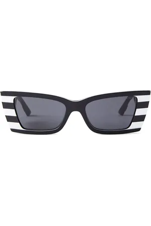 Jimmy Choo Stribede cat eye-solbriller