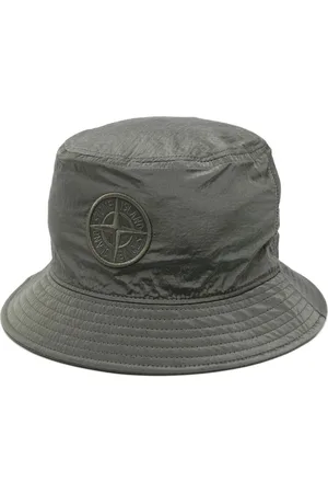 Stone Island Bøllehat med Compass-broderi