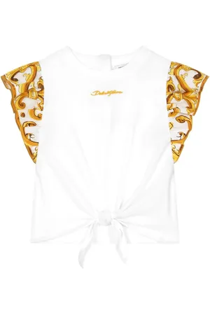 Dolce & Gabbana T-shirt med Majolica-tryk