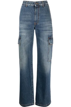 Stella McCartney Jeans med cargo-lomme og lige ben