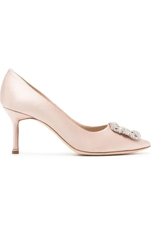 Manolo Blahnik Hangisi 70mm pumps med krystalspænde