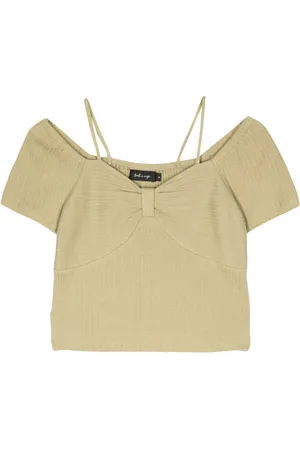 tout a coup Ribbet croptop med rynkedetalje