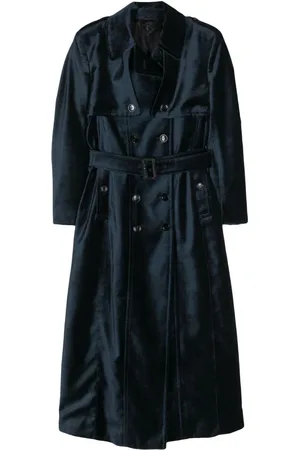 Tom Ford Trenchcoat i velour med bælte