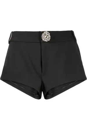 AREA Korte shorts med krystaludsmykning