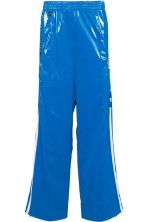 DOUBLET Laminate joggingbukser med broderi