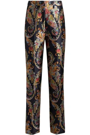 Etro Cropped bukser med paisley-jacquard