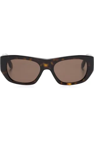 Alexander McQueen Solbriller med geometrisk stel