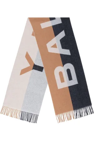 Bally Frynset tørklæde med jacquard-logo