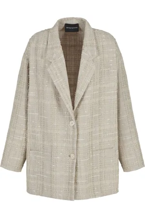 Emporio Armani Enkeltradet blazer i bouclé