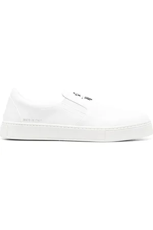 Philipp Plein Slip on-sneakers med logoplade