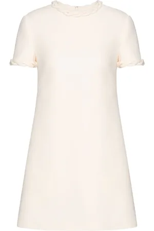 VALENTINO GARAVANI Kort Crepe Couture kjole med flettet udsmykning