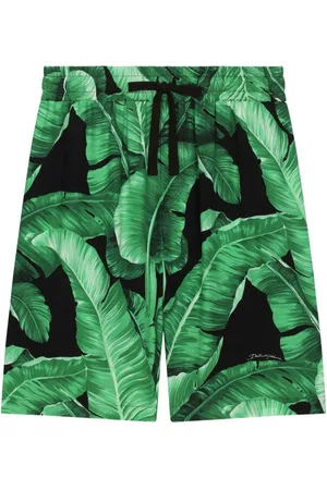 Dolce & Gabbana Bermuda-shorts med bananblad-tryk