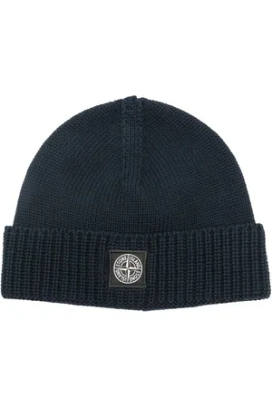 Stone Island Strikket hue med kompas-motiv