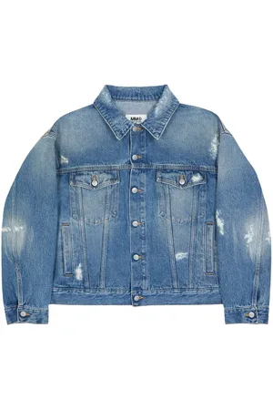 Maison Margiela Denimjakke med slitageeffekt