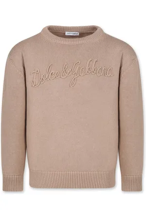 Dolce & Gabbana Trøje med rund hals og logobroderi