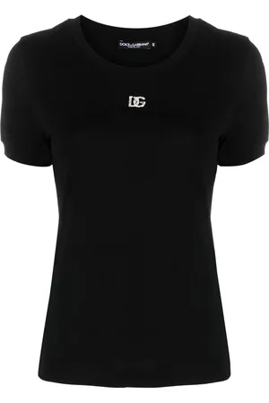 Dolce & Gabbana T-shirt med krystaludsmykning