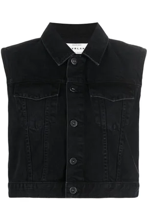 SLVRLAKE Caroline denimvest med spread-krave