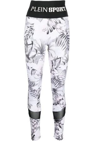 Philipp Plein Leggings med logobånd i taljen