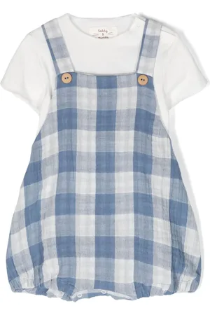 TEDDY & MINOU Gingham-ternet T-shirt og shorties