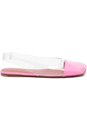 Amina Muaddi Ane slingback-ballerinaer