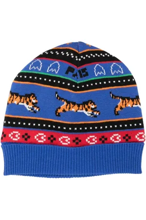 Kenzo Intarsiastrikket hue med mønster
