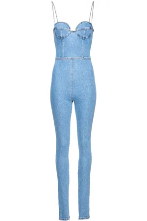 MAGDA BUTRYM Bustier-jumpsuit i denim