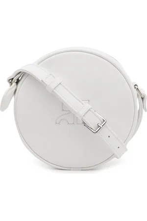 Courrèges Rund crossbody-taske i læder