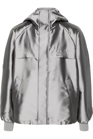 Alexander McQueen Jakke med hætte og broderet logo