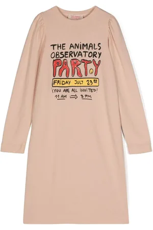 The Animals Observatory Kort kjole med grafisk tryk