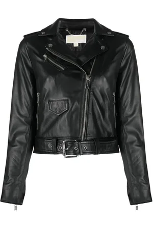 Michael Kors Cropped bikerjakke