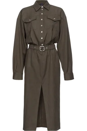 Pinko Skjortekjole i lyocell med utility-stil
