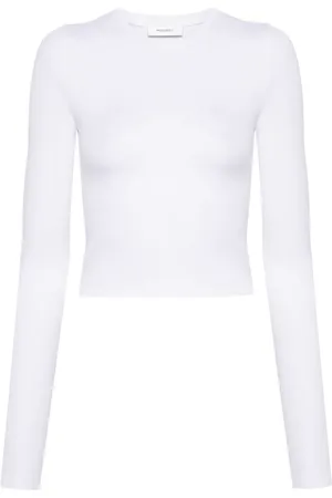 WARDROBE.NYC T-shirt i strækbar jersey med rund hals
