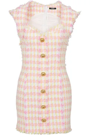 Balmain Kort Miami kjole i tweed