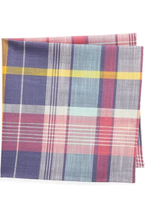 Ralph Lauren Madras-ternet lommetørklæde