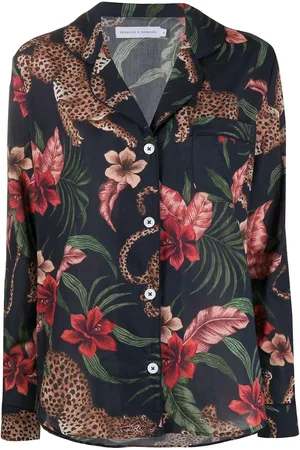 Desmond & Dempsey Soleia langt pyjamassæt