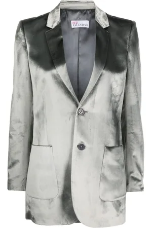 RED Valentino Enkeltradet blazer med veloureffekt