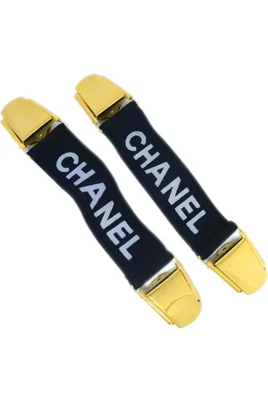 CHANEL Armbånd i jacquard med logo fra 1990-2000 (pakke med to)
